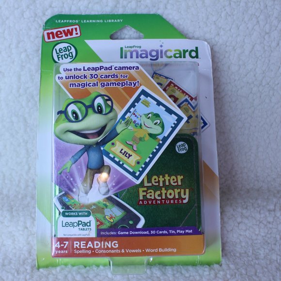 Leap Frog IMAGICARD LETTER FACTORY Digital‎ Game Interactive Cards 4-7 Years - Picture 2 of 7